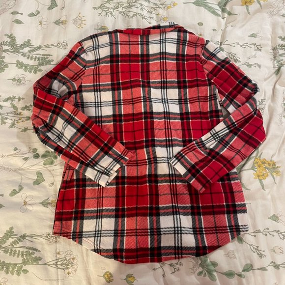 SOFT la vie en rose red flannel button up top! - Picture 11 of 11